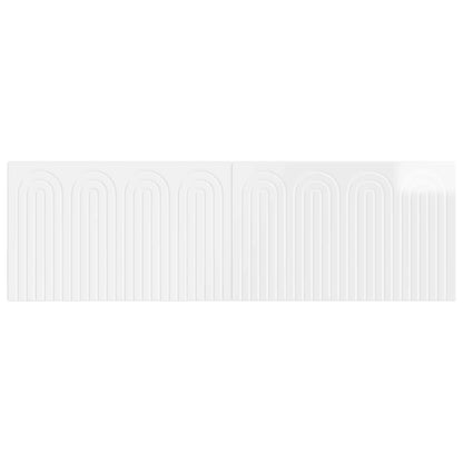 vidaXL Wall-Mounted Headboard ALKMAAR High Gloss White Engineered Wood
