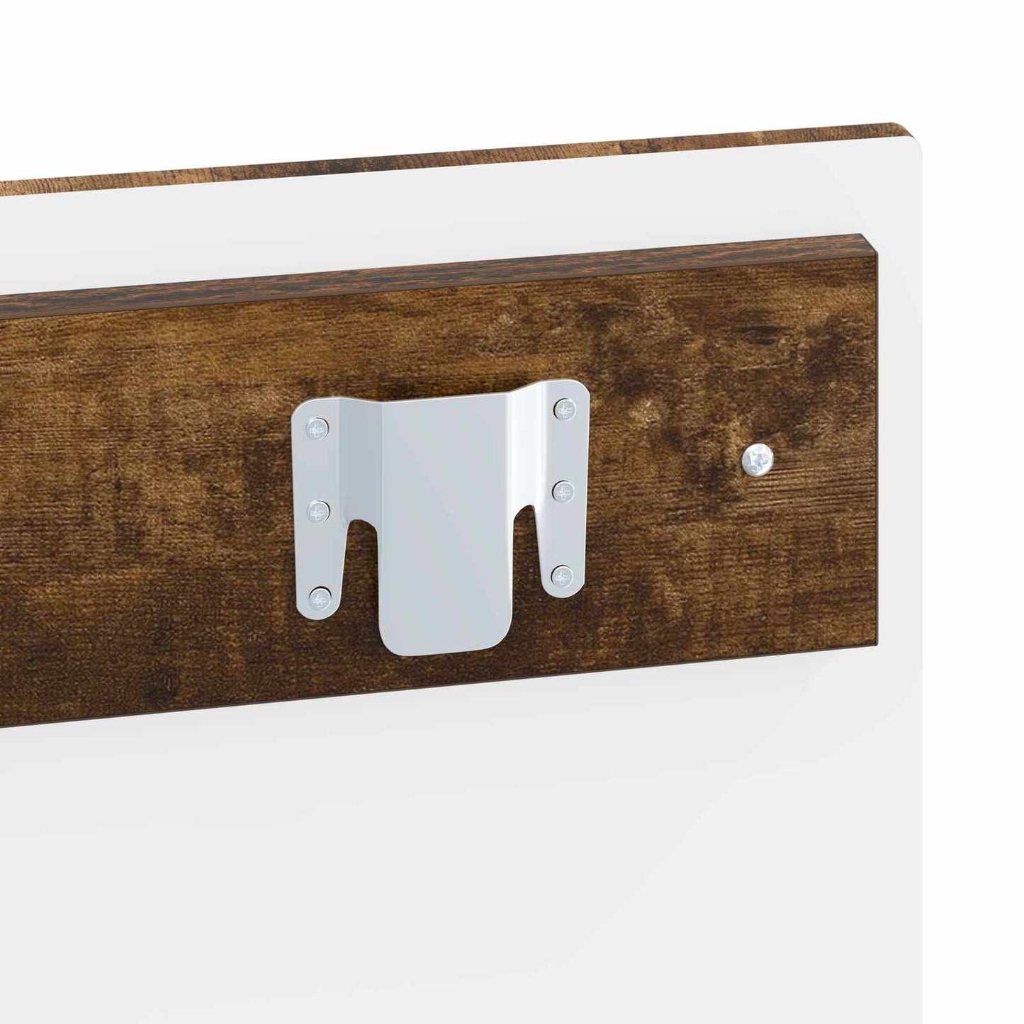 vidaXL Wall-Mounted Headboard ALKMAAR Smoked Oak Engineered Wood