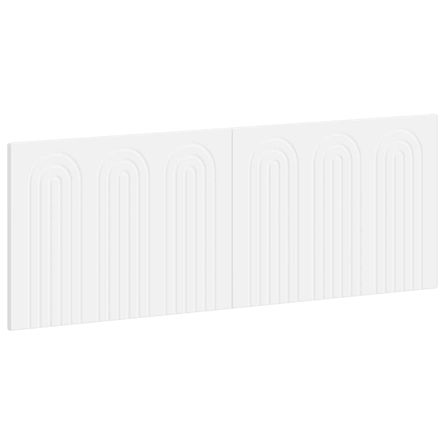 vidaXL Wall-Mounted Headboard ALKMAAR White Engineered Wood