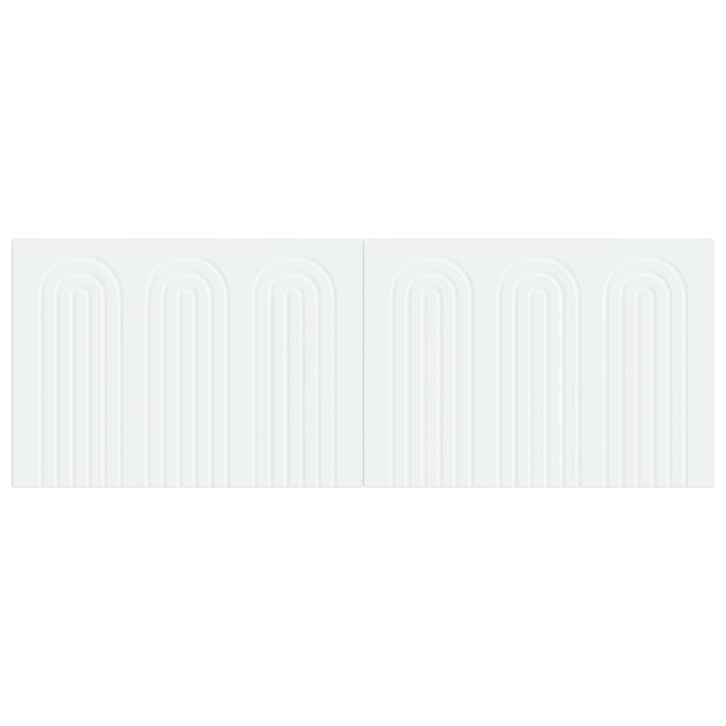 vidaXL Wall-Mounted Headboard ALKMAAR White Engineered Wood