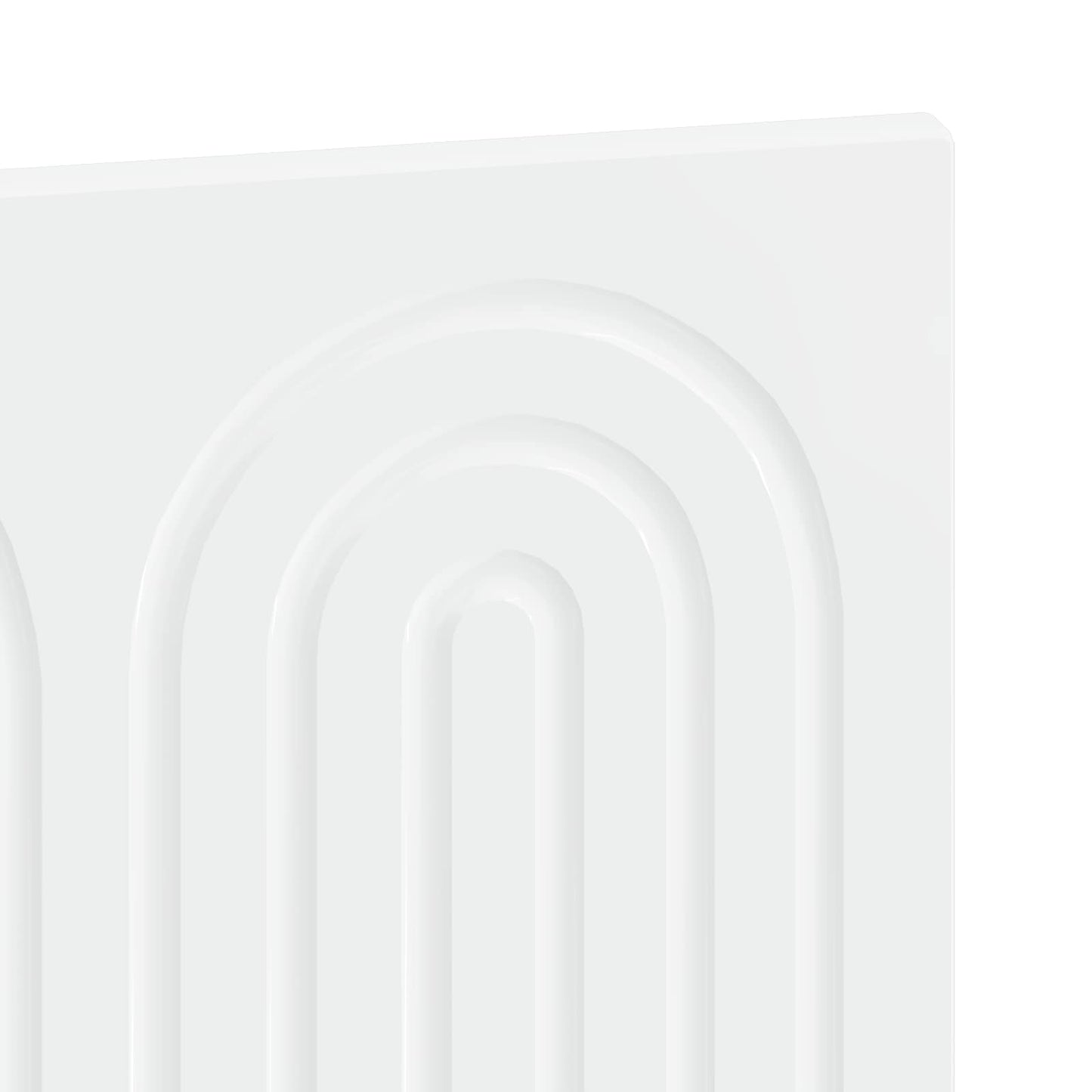 vidaXL Wall-Mounted Headboard ALKMAAR High Gloss White Engineered Wood