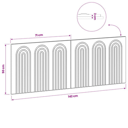 vidaXL Wall-Mounted Headboard ALKMAAR Smoked Oak Engineered Wood