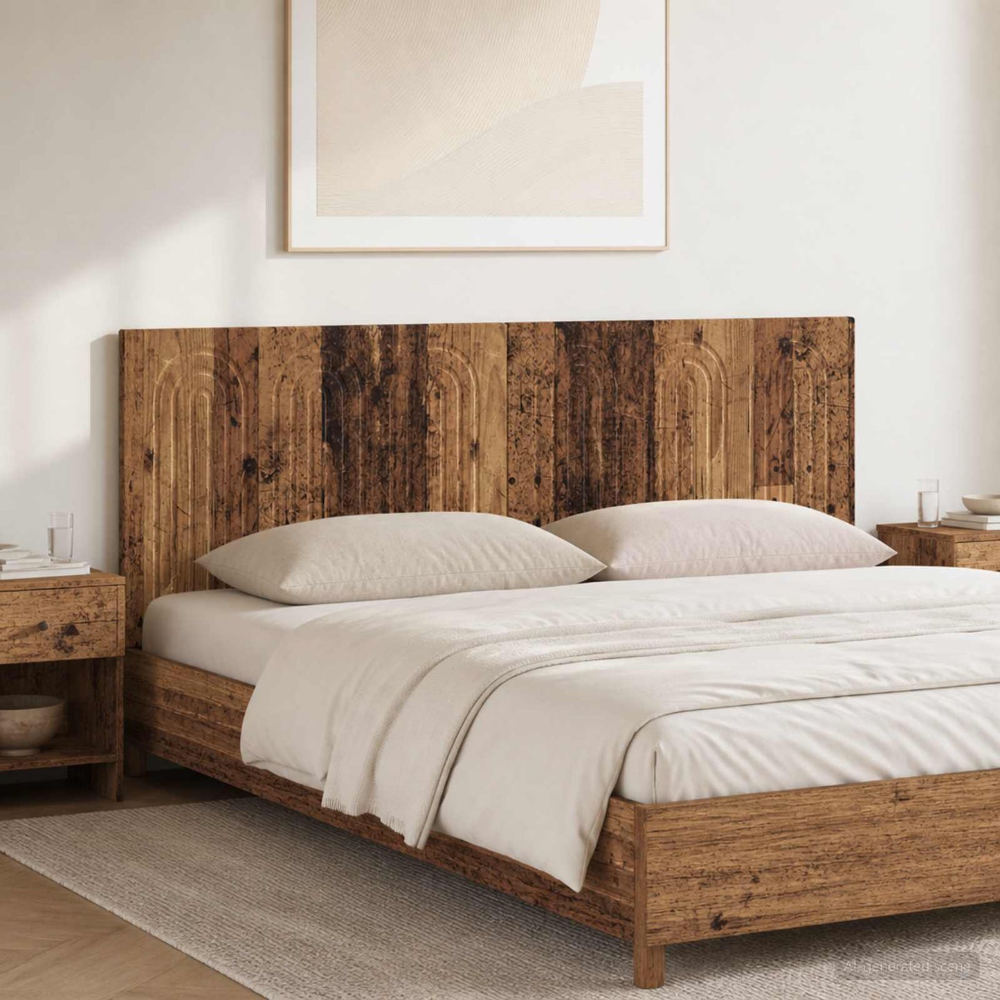 vidaXL Wall-Mounted Headboard ALKMAAR Old Wood Engineered Wood