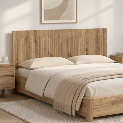 vidaXL Wall-Mounted Headboard ALKMAAR Artisan Oak Engineered Wood