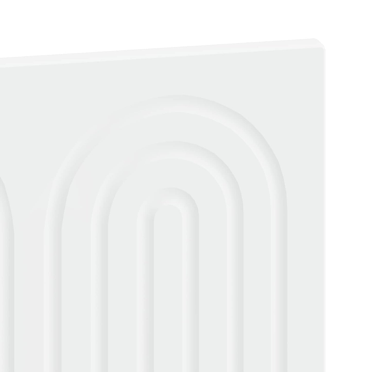 vidaXL Wall-Mounted Headboard ALKMAAR White Engineered Wood