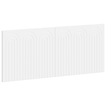vidaXL Wall-Mounted Headboard ALKMAAR White Engineered Wood