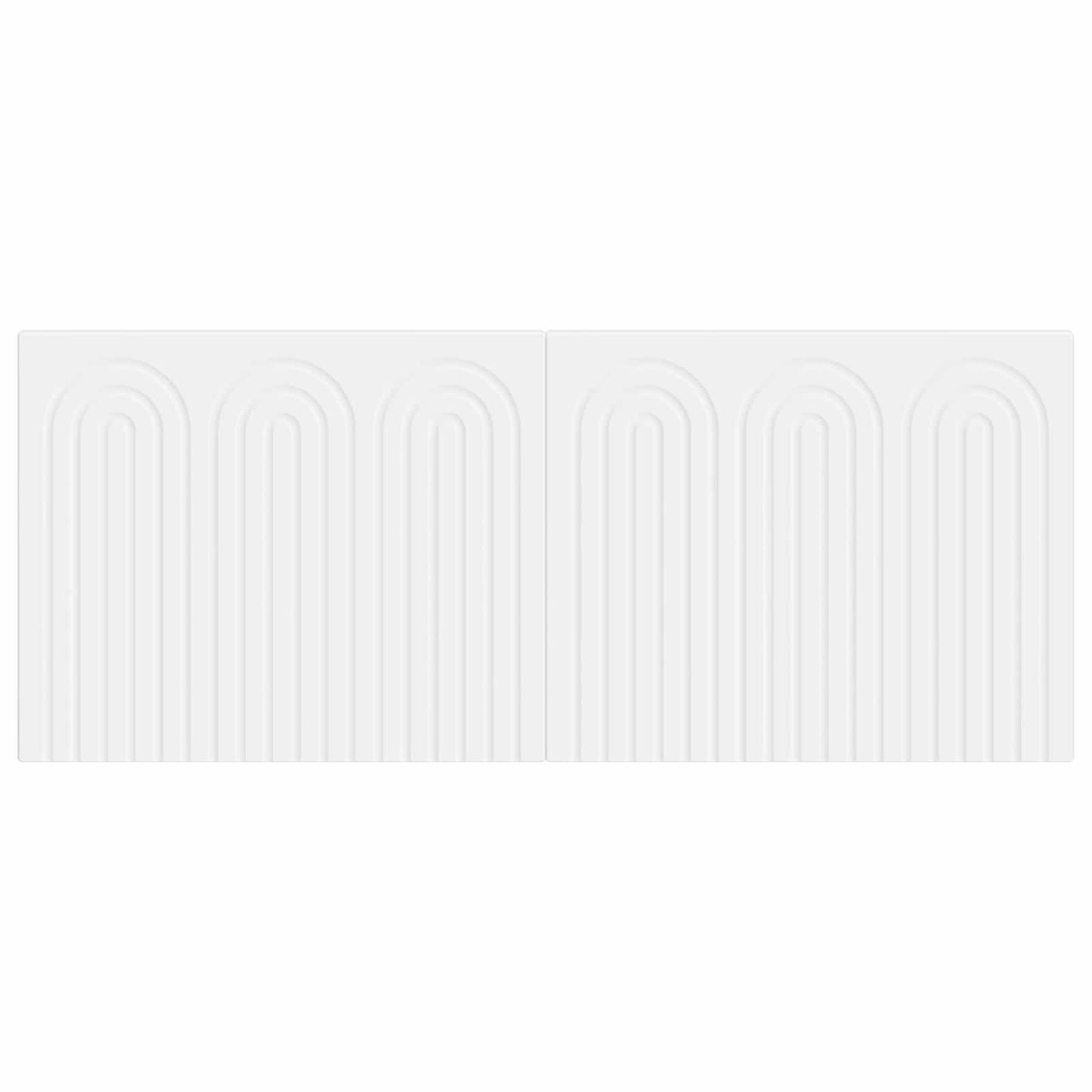 vidaXL Wall-Mounted Headboard ALKMAAR White Engineered Wood