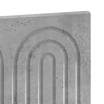 vidaXL Wall-Mounted Headboard ALKMAAR Concrete Grey Engineered Wood