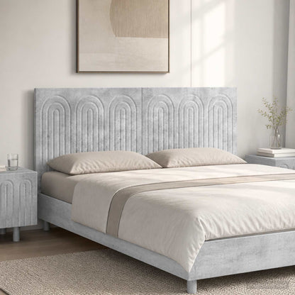 vidaXL Wall-Mounted Headboard ALKMAAR Concrete Grey Engineered Wood