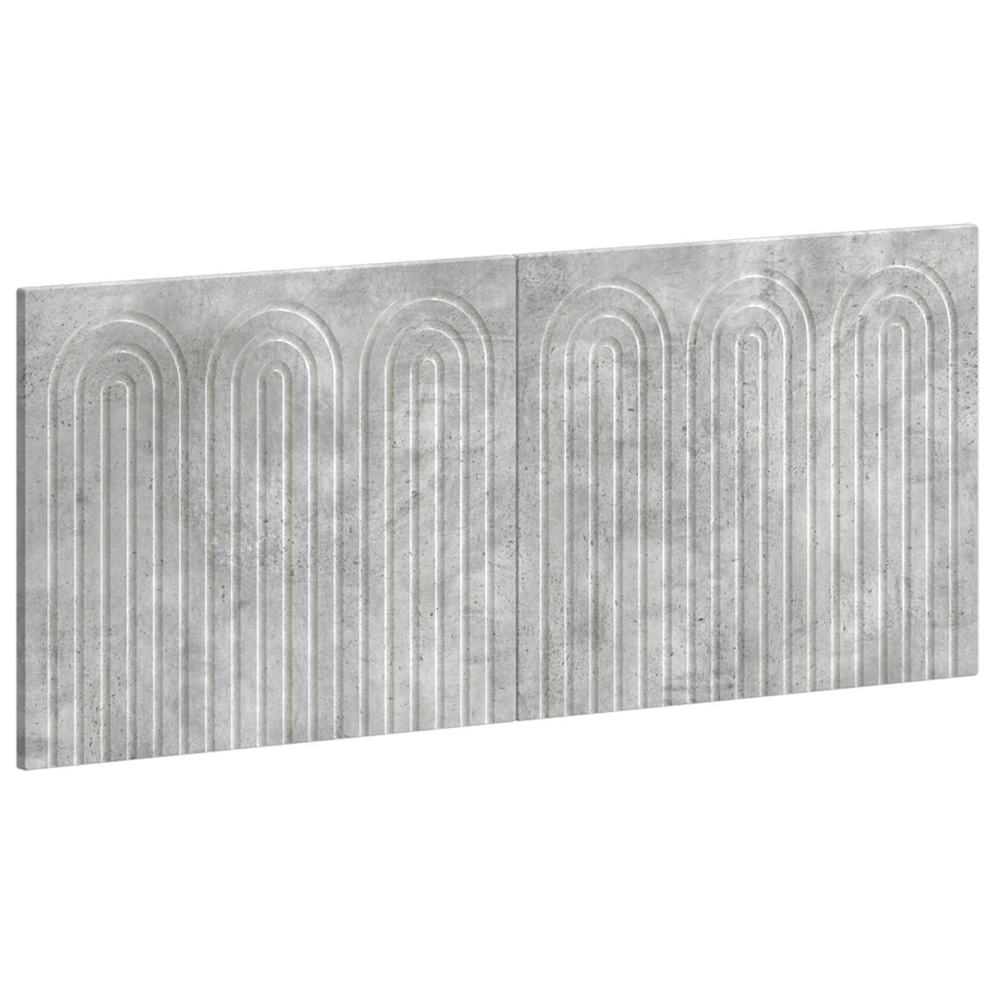 vidaXL Wall-Mounted Headboard ALKMAAR Concrete Grey Engineered Wood