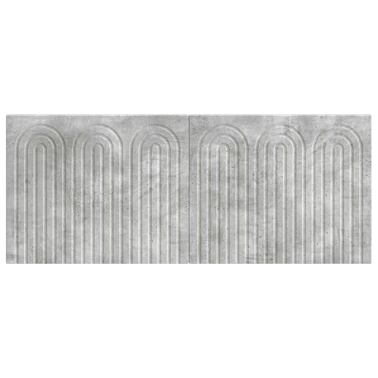 vidaXL Wall-Mounted Headboard ALKMAAR Concrete Grey Engineered Wood