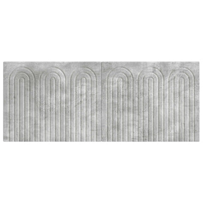 vidaXL Wall-Mounted Headboard ALKMAAR Concrete Grey Engineered Wood