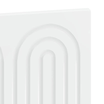 vidaXL Wall-Mounted Headboard ALKMAAR High Gloss White Engineered Wood