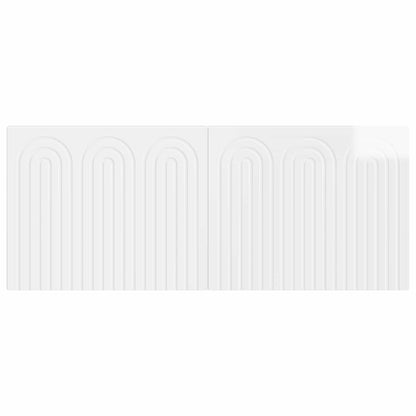 vidaXL Wall-Mounted Headboard ALKMAAR High Gloss White Engineered Wood