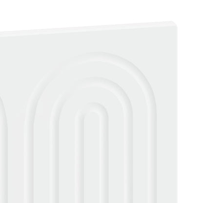 vidaXL Wall-Mounted Headboard ALKMAAR White Engineered Wood