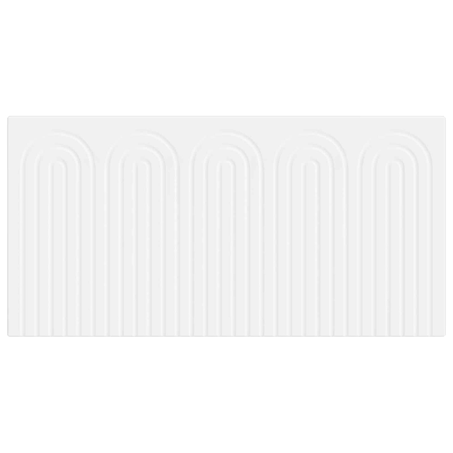 vidaXL Wall-Mounted Headboard ALKMAAR White Engineered Wood