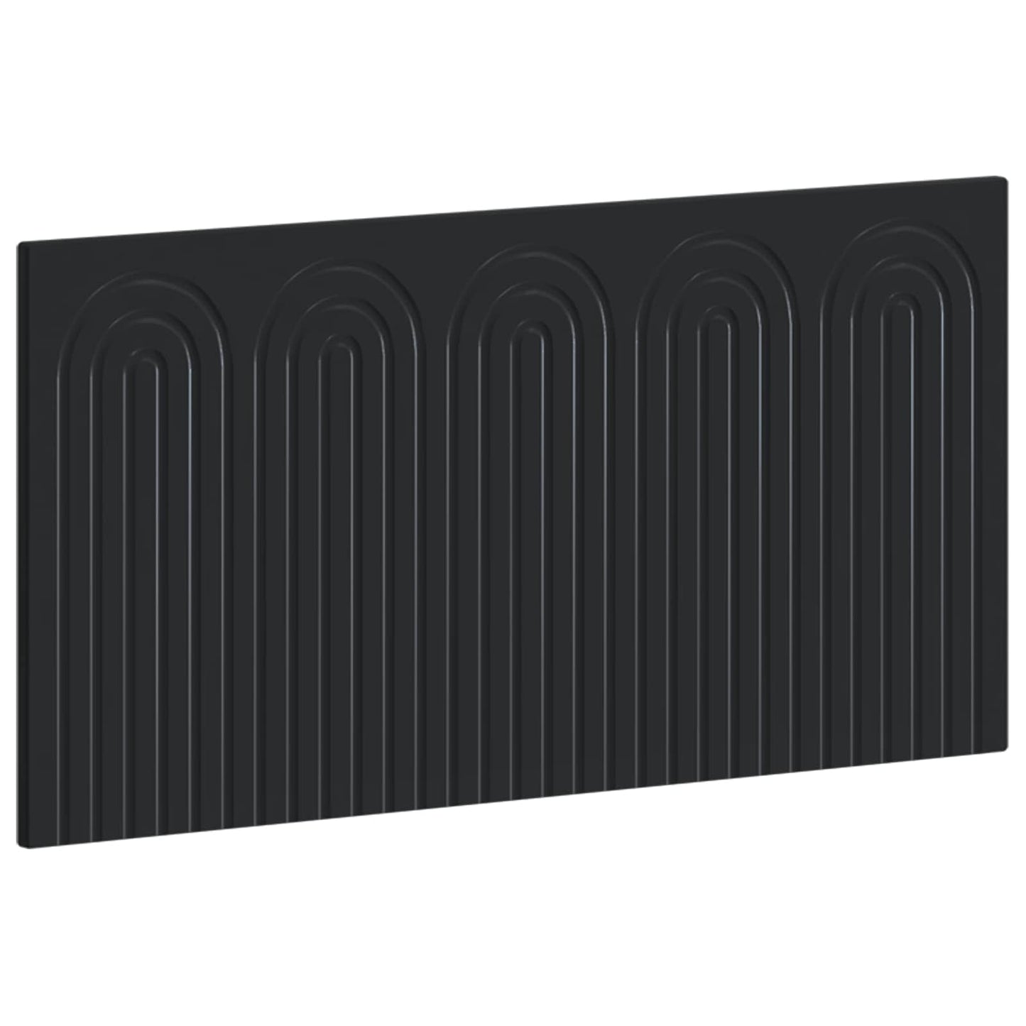 vidaXL Wall-Mounted Headboard ALKMAAR Black Engineered Wood