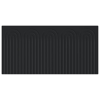 vidaXL Wall-Mounted Headboard ALKMAAR Black Engineered Wood