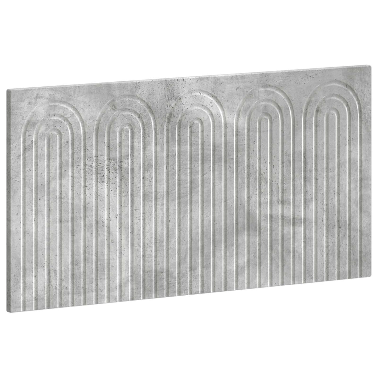vidaXL Wall-Mounted Headboard ALKMAAR Concrete Grey Engineered Wood