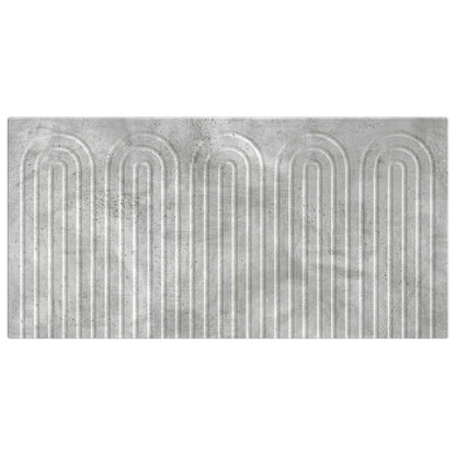 vidaXL Wall-Mounted Headboard ALKMAAR Concrete Grey Engineered Wood