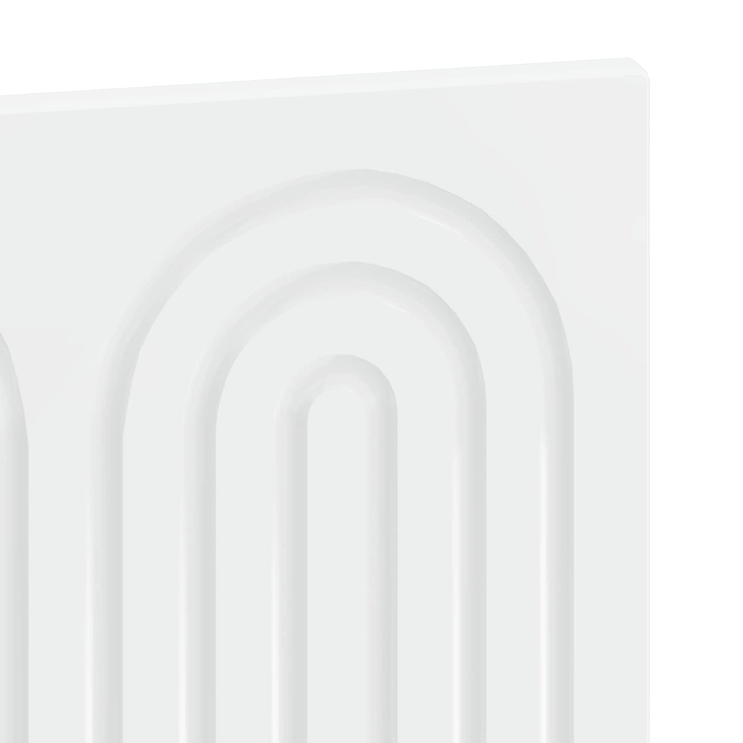 vidaXL Wall-Mounted Headboard ALKMAAR High Gloss White Engineered Wood