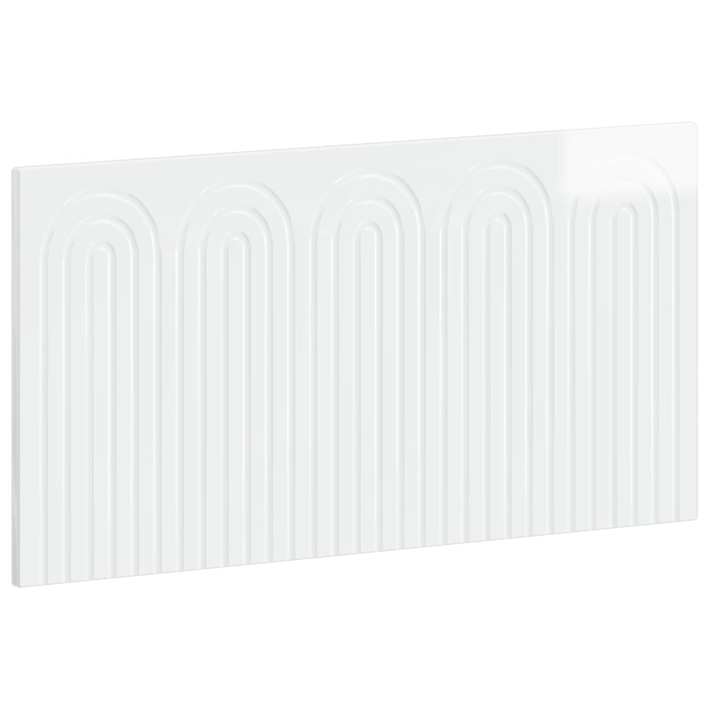 vidaXL Wall-Mounted Headboard ALKMAAR High Gloss White Engineered Wood