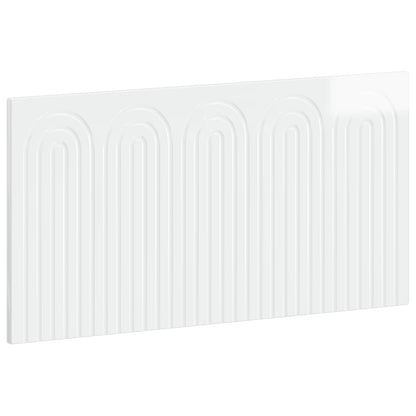 vidaXL Wall-Mounted Headboard ALKMAAR High Gloss White Engineered Wood