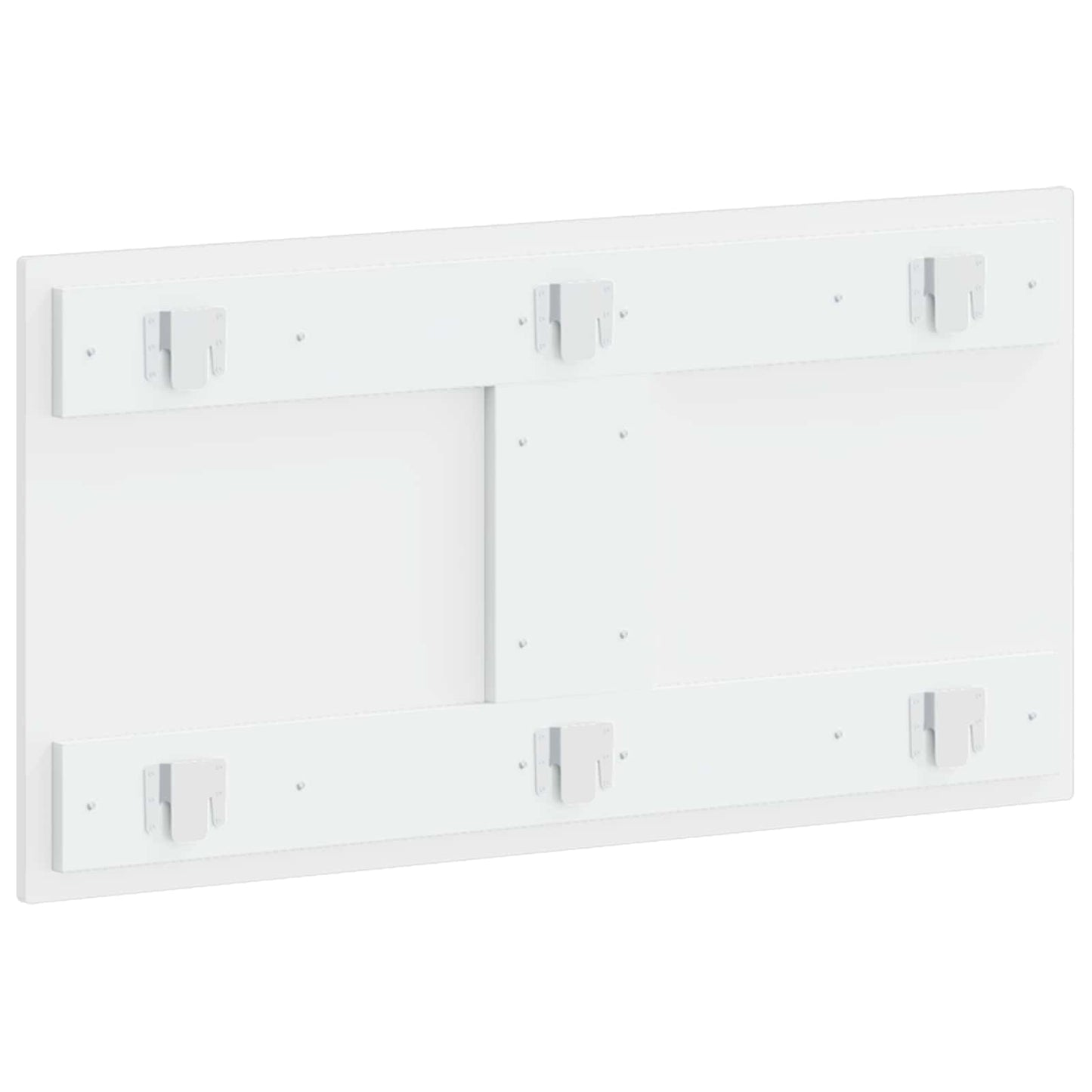 vidaXL Wall-Mounted Headboard ALKMAAR High Gloss White Engineered Wood