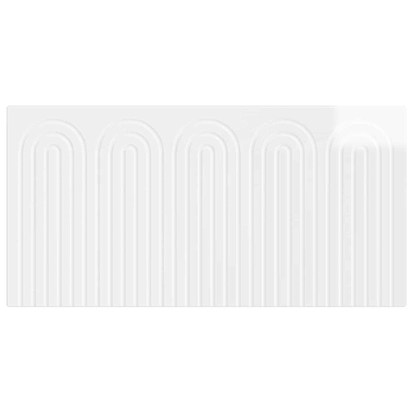 vidaXL Wall-Mounted Headboard ALKMAAR High Gloss White Engineered Wood