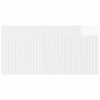 vidaXL Wall-Mounted Headboard ALKMAAR High Gloss White Engineered Wood