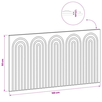 vidaXL Wall-Mounted Headboard ALKMAAR Grey Sonoma Engineered Wood