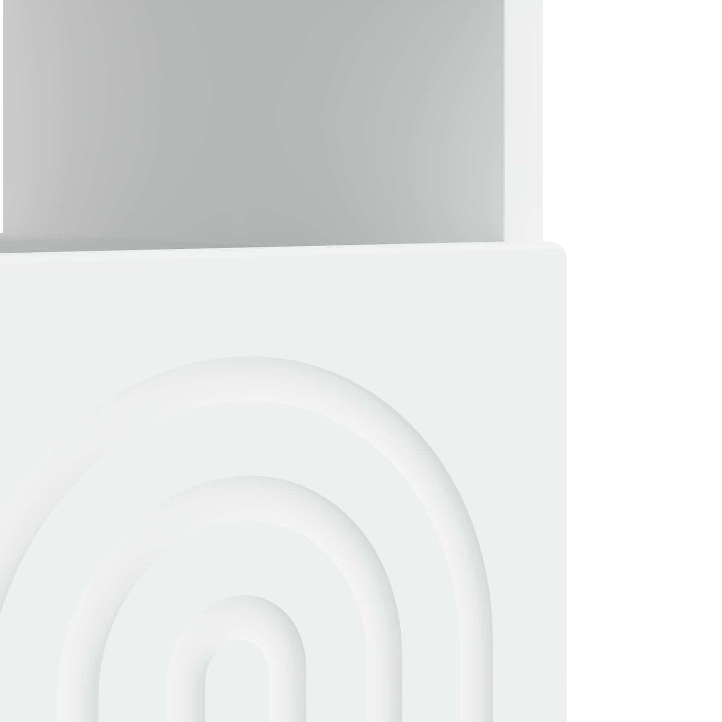 vidaXL LED TV Cabinet White Engineered Wood