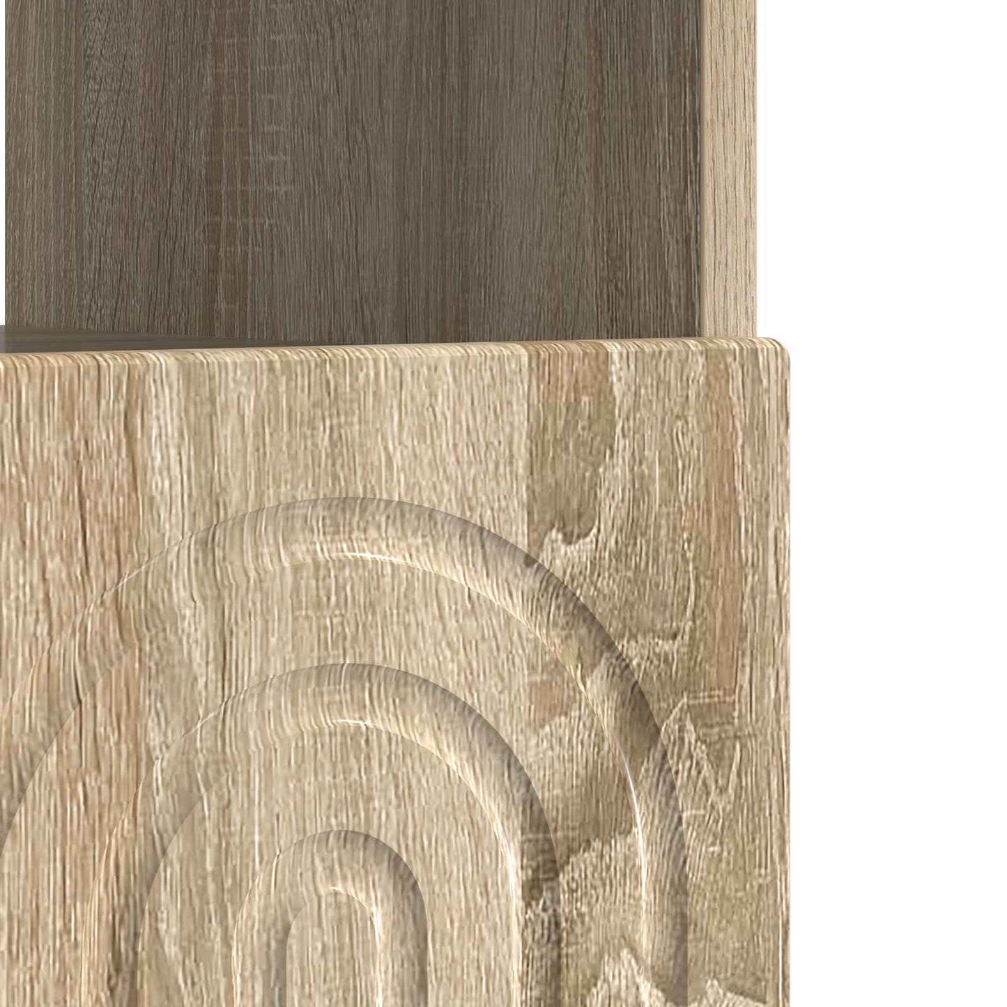 vidaXL LED TV Cabinet Sonoma Oak Engineered Wood