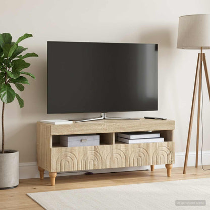 vidaXL LED TV Cabinet Sonoma Oak Engineered Wood