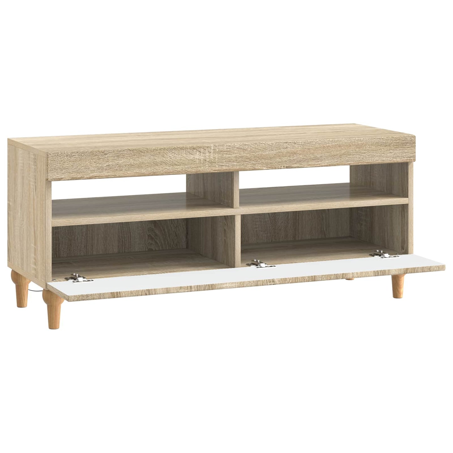 vidaXL LED TV Cabinet Sonoma Oak Engineered Wood