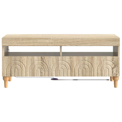 vidaXL LED TV Cabinet Sonoma Oak Engineered Wood