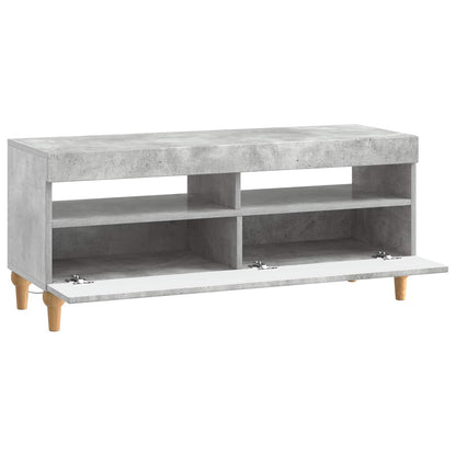 vidaXL LED TV Cabinet Concrete Grey Engineered Wood