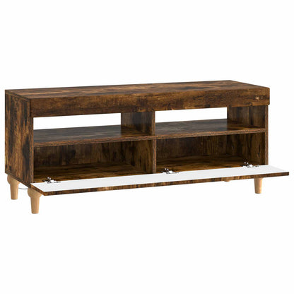 vidaXL LED TV Cabinet Smoked Oak Engineered Wood