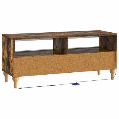 vidaXL LED TV Cabinet Smoked Oak Engineered Wood