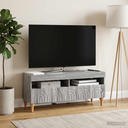vidaXL LED TV Cabinet Grey Sonoma Engineered Wood