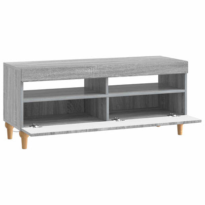 vidaXL LED TV Cabinet Grey Sonoma Engineered Wood