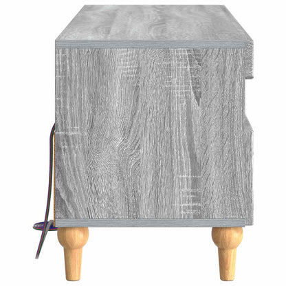 vidaXL LED TV Cabinet Grey Sonoma Engineered Wood