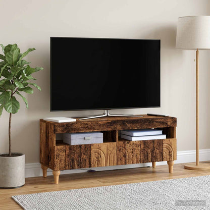 vidaXL LED TV Cabinet Old Wood Engineered Wood