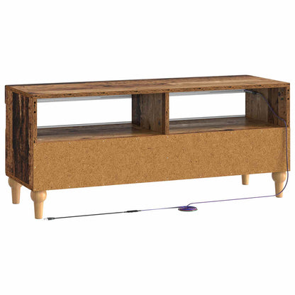vidaXL LED TV Cabinet Old Wood Engineered Wood