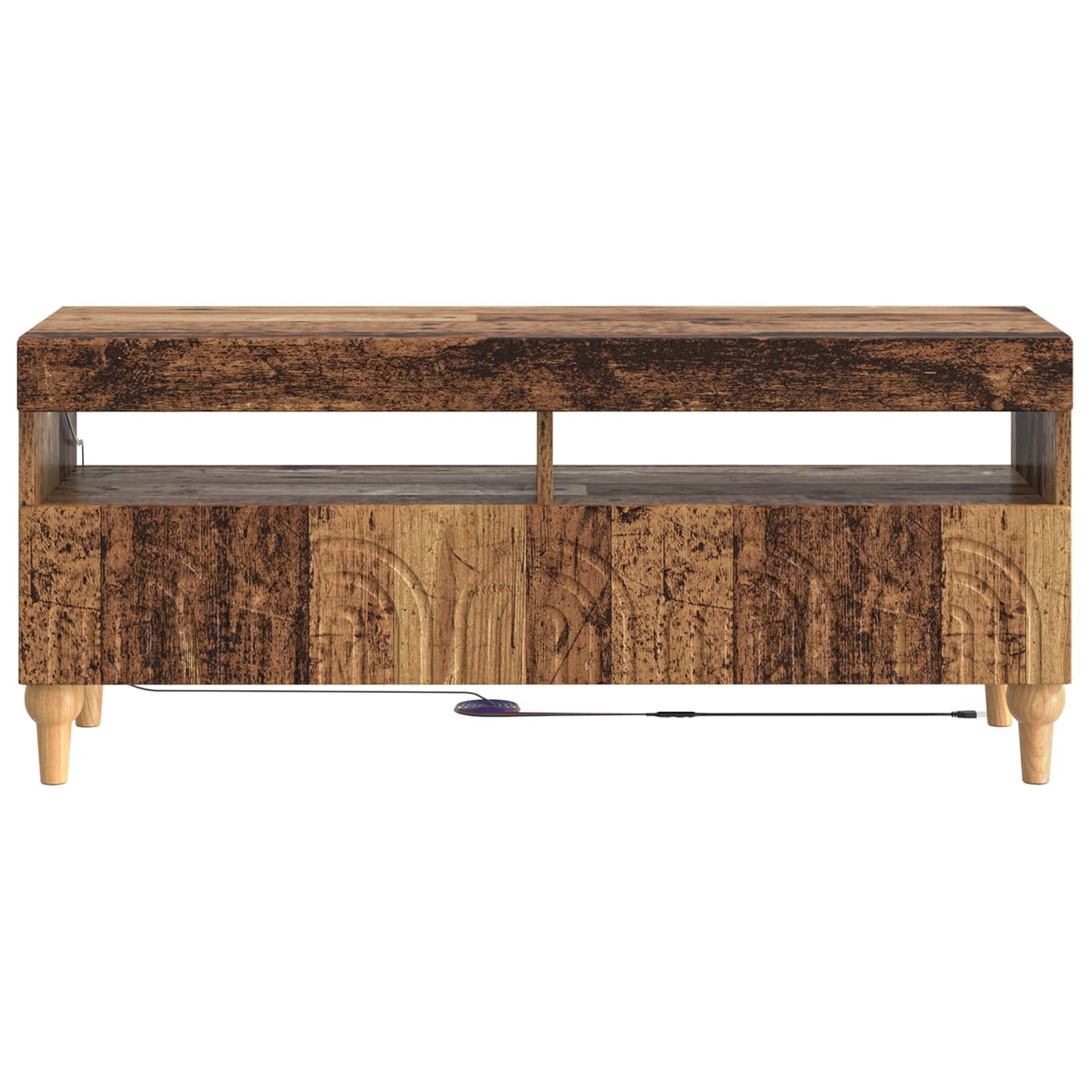 vidaXL LED TV Cabinet Old Wood Engineered Wood