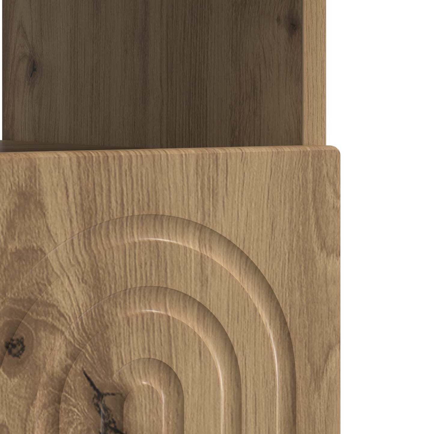 vidaXL LED TV Cabinet Artisan Oak Engineered Wood