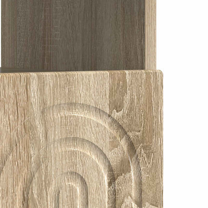 vidaXL LED TV Cabinet Sonoma Oak Engineered Wood