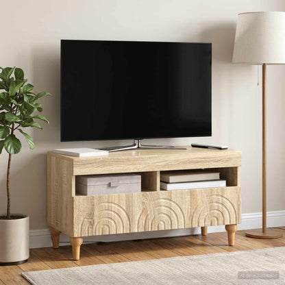 vidaXL LED TV Cabinet Sonoma Oak Engineered Wood