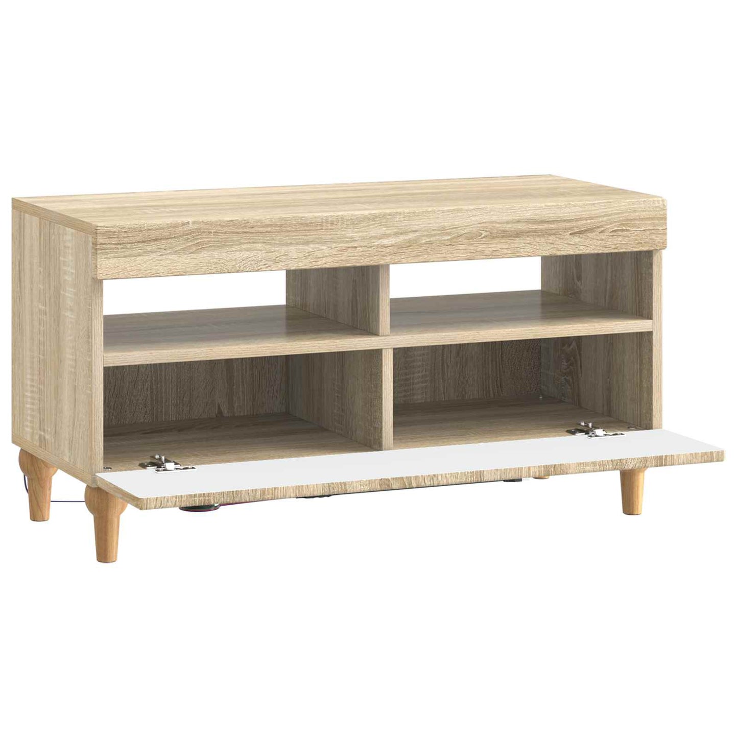 vidaXL LED TV Cabinet Sonoma Oak Engineered Wood