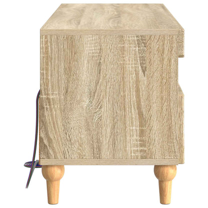 vidaXL LED TV Cabinet Sonoma Oak Engineered Wood